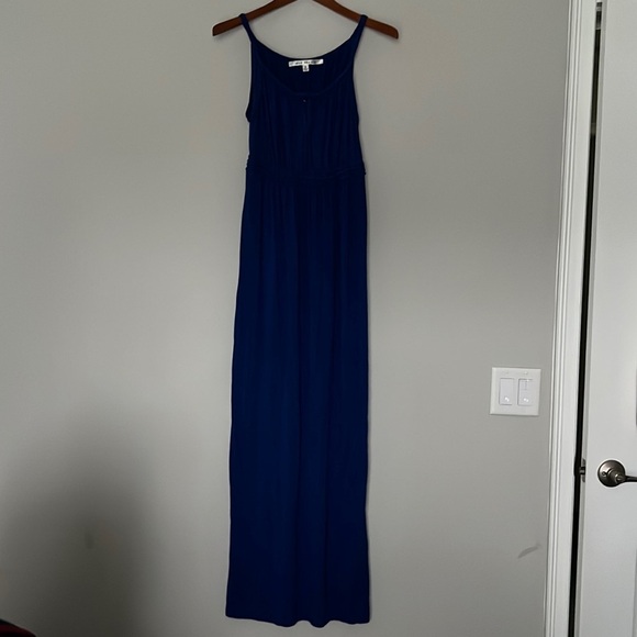 Max Studio Long Maxi Dress Dark Blue Small - Picture 1 of 6